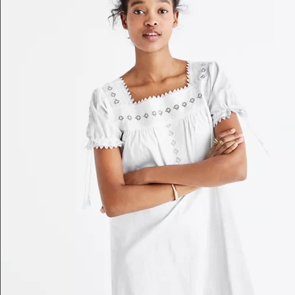 NEW Madewell Eyelet Shift Dress